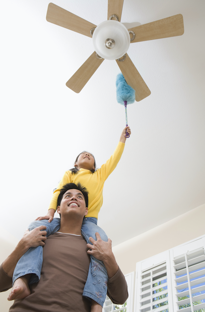 Clean Your Ceiling Fans For Fresher Air All Day Air